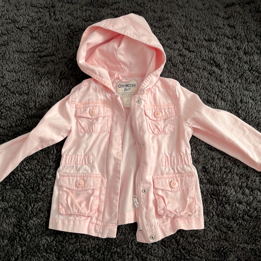 Hooded Twill Utility Jacket